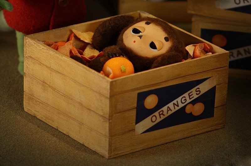 caja de naranjas